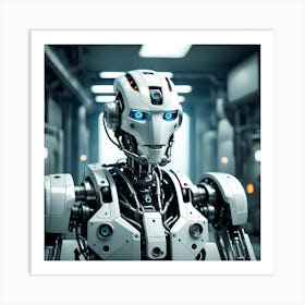 Mechanical Robot Art Print