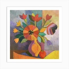 Vibrant Oil Painting Art Print