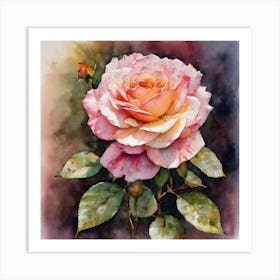 Hybrid Tea Rose 2 Art Print