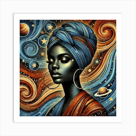 Meliora Celestial Portrait Art Print