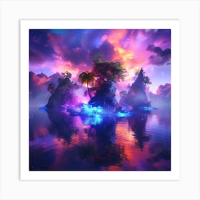 Island In The Sky 1 Art Print