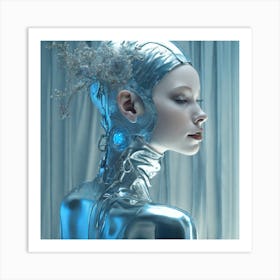 Futuristic Woman 109 Art Print