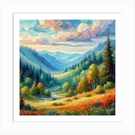 Landscape Painting 5 Art Print