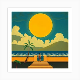 'The Beach' Art Print