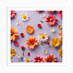 Flowers Stock Videos & Royalty-Free Footage 5 Art Print