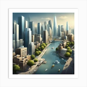 Chicago Cityscape Art Print