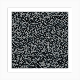 Abstract Black And White Pattern 5 Art Print