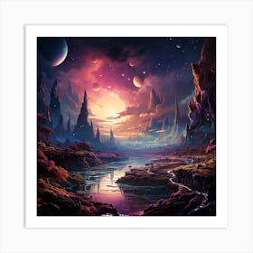 Landscape Of Space Art Print