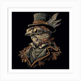 Steampunk Eagle 3 Art Print