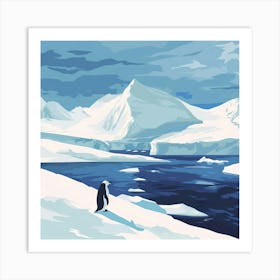 Penguin In Antarctica Art Print