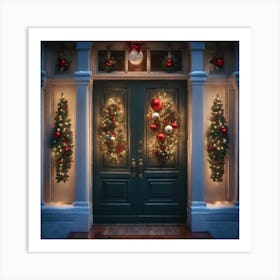 Christmas Door 111 Art Print