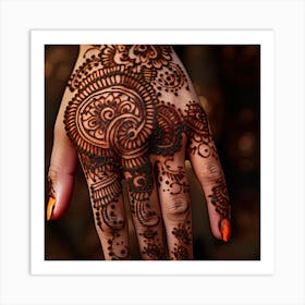 Mehndi Design 2 Art Print