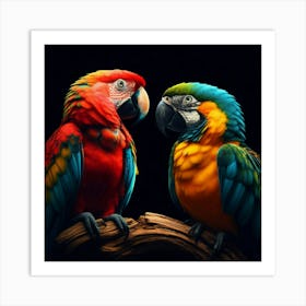 Parrots 1 Art Print