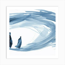 Buddhist Monks 1 Art Print