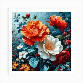 Blooming Beauties 01 Art Print