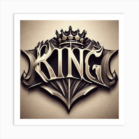 King Logo Art Print