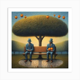 Peach Tree Art Print