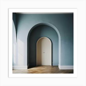 Empty Room With Arched Door 2 Art Print