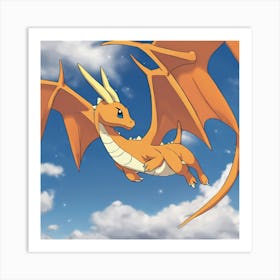 Pokemon Dragon 3 Art Print