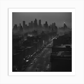 Sleepy Night in the City Art Print