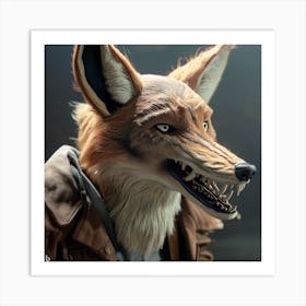 Fox Mask 6 Art Print