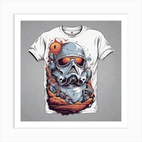 Storm trooper T-Shirt Design Art Print