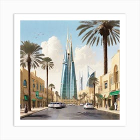 Bahrain City 1 Art Print