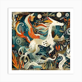 Nordic Deer Art Print