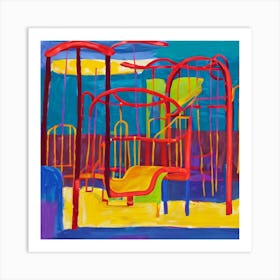 Colorful Playground Art Print