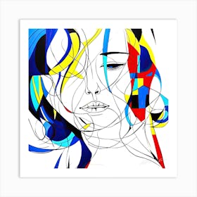 Abstract Thinker - Abstract Pattern Art Print