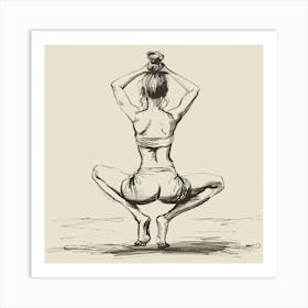 A Yoga Session Hand Drawn Sketch Illustration 1718673649 4 Art Print