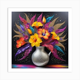 Flowers In A Vase 4 Art Print