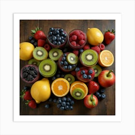 Colorful Fruits 3 Art Print