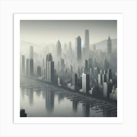 Futuristic Cityscape 17 Art Print