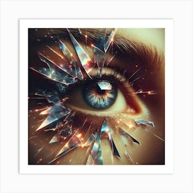 Shattered Eye 1 Art Print