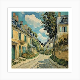 Street In Auvers Sur Oise Van Gogh Art Print 2 Art Print