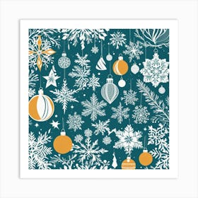 Christmas Background 2 Art Print