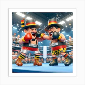 Boxing Match 15 Art Print
