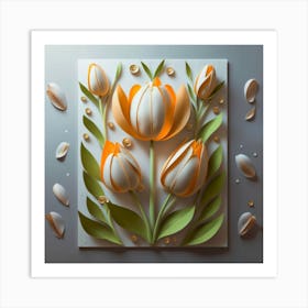 Three Tulips 1 Art Print