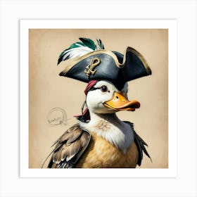 Pirate Duck 2 Art Print