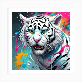 White Tiger 13 Art Print