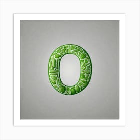 Vegetable Letter O Art Print