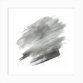 Abstract Watercolor Brush Strokes Art Print