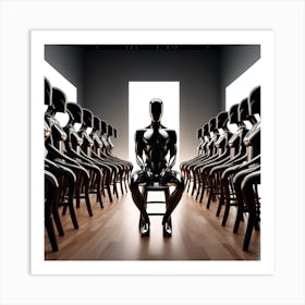 Black Man In A Chair Art Print