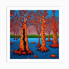 Trees In The Water Art Print