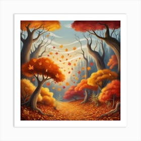 Autumnal Enchantment Art Print