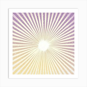 Sunburst Sunrays Art Print