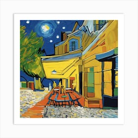 Night At The Cafe 6 Art Print