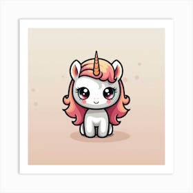 Cute Unicorn 236 Art Print