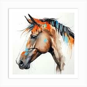 Horse Painting 2 Art Print